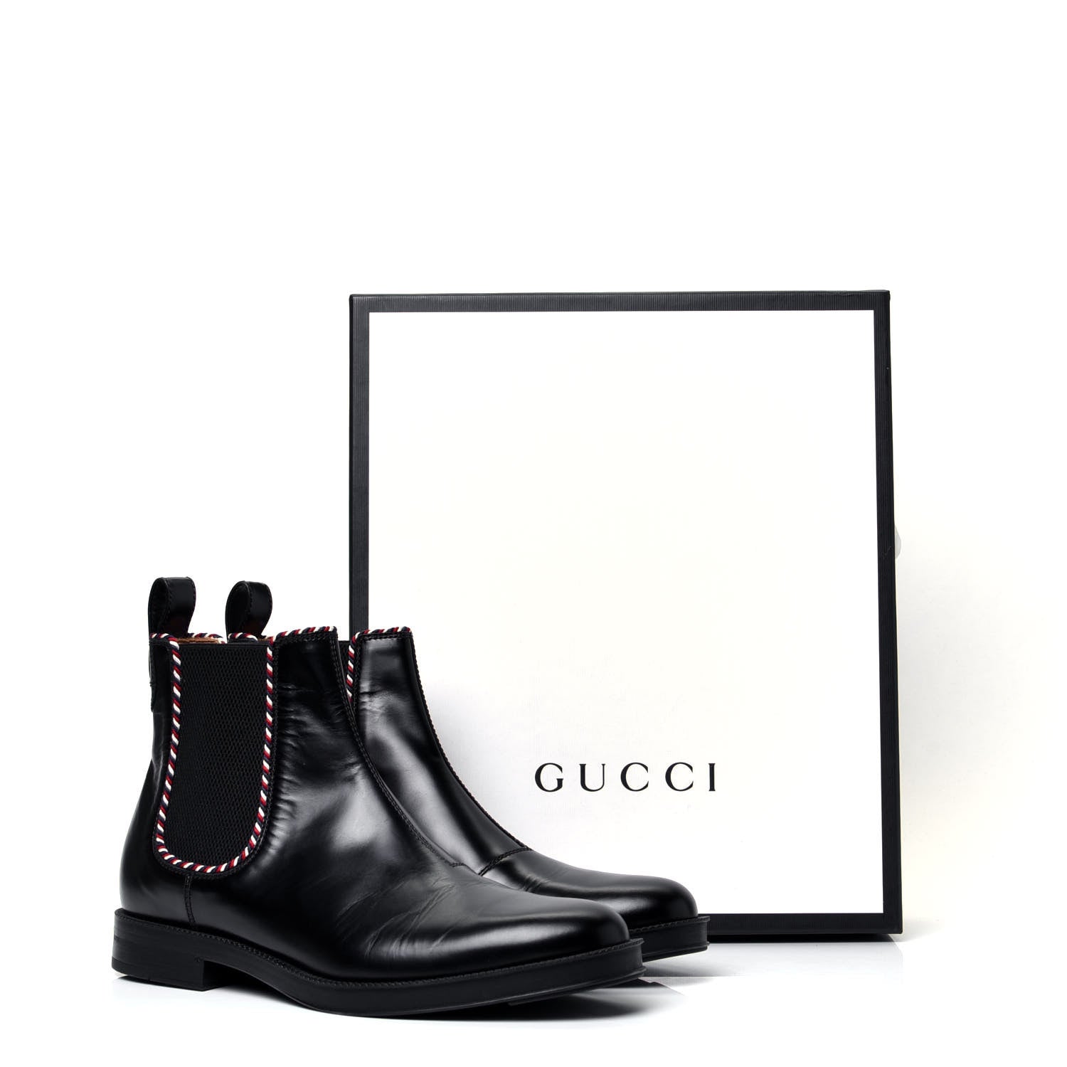 Gucci Calfskin Mens Beyond Chelsea Ankle Boots 8 Black 10 of 10