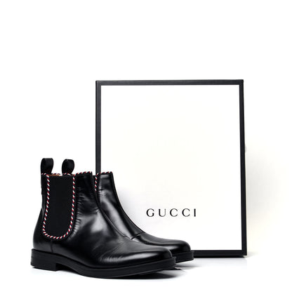Gucci Calfskin Mens Beyond Chelsea Ankle Boots 8 Black 10 of 10