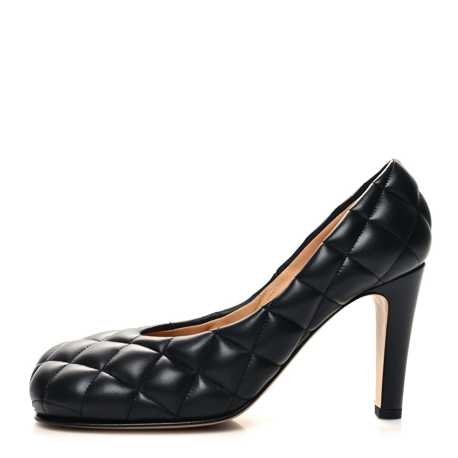 Bottega Veneta Nappa Matelasse Padded Dream Pumps 37.5 Black 1 of 7
