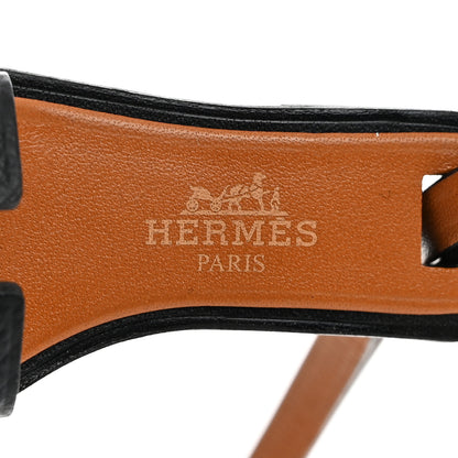 Hermes Epsom Butler Calfskin Hunter Oran Nano Bag Charm Black 3 of 4
