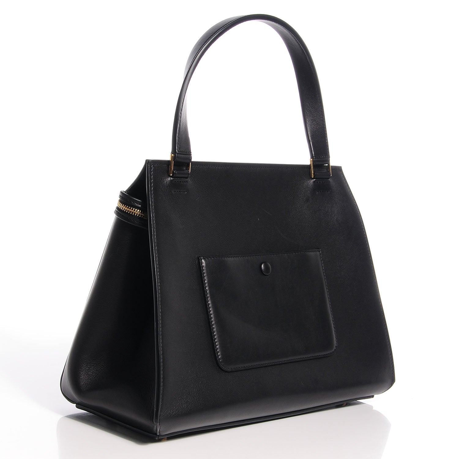 Celine Smooth Calfskin Medium Edge Black Navy 3 of 8