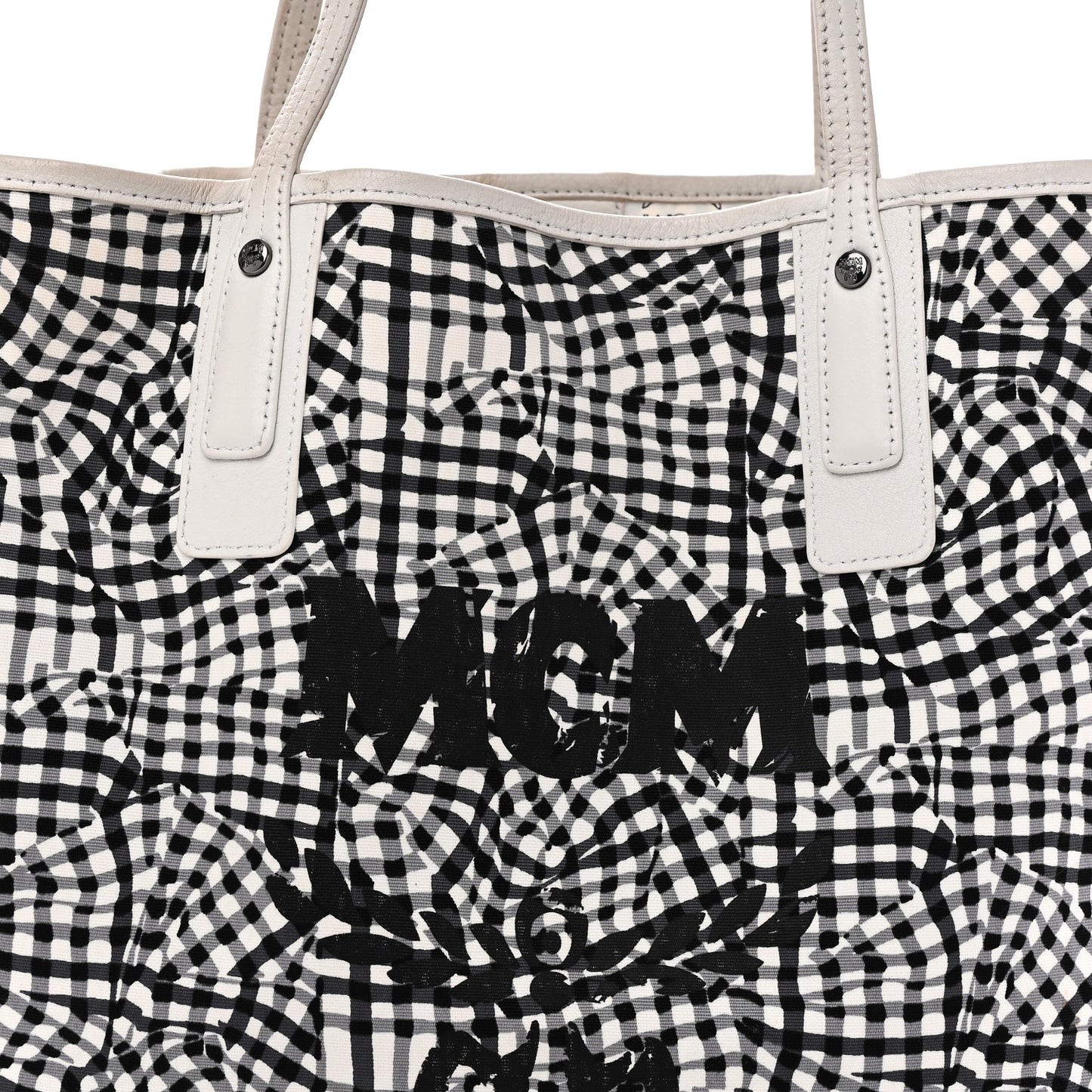 Visetos Medium Liz Reversible Shopper Tote White