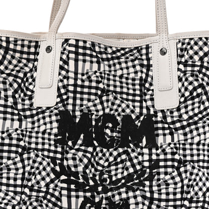 MCM Visetos Medium Liz Reversible Shopper Tote White 11 of 16