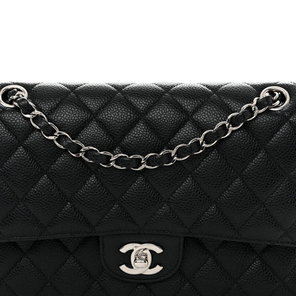 Chanel Caviar Quilted Medium Double Flap Black 8 of 10