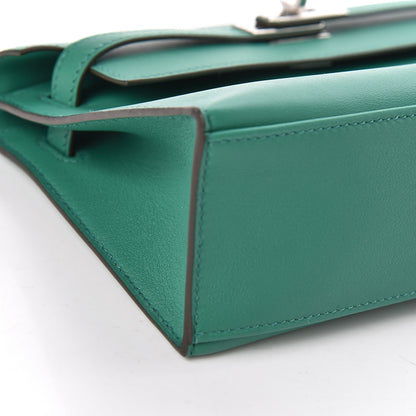 Hermes Swift Kelly Pochette Clutch Vert Vertigo 27 of 29