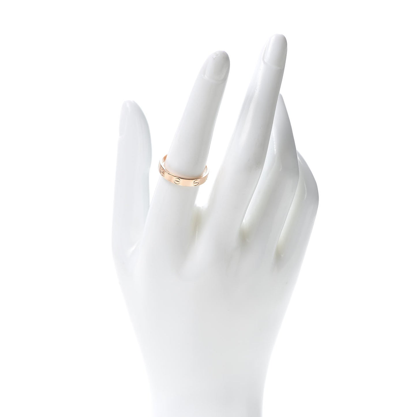 18K Pink Gold 3.5mm LOVE Wedding Band Ring 56 7.75