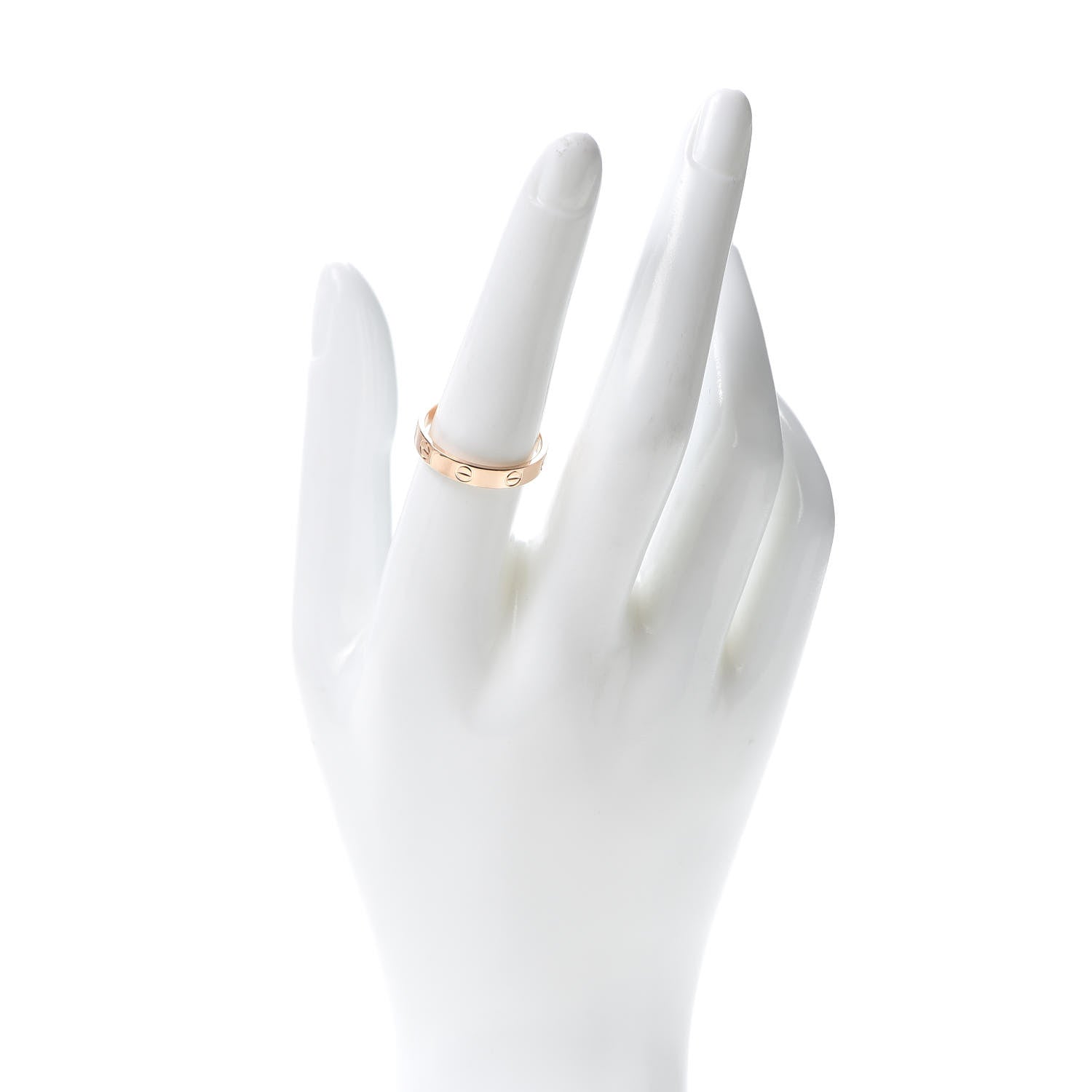 Cartier 18K Pink Gold 3.5mm LOVE Wedding Band Ring 56 7.75 2 of 4