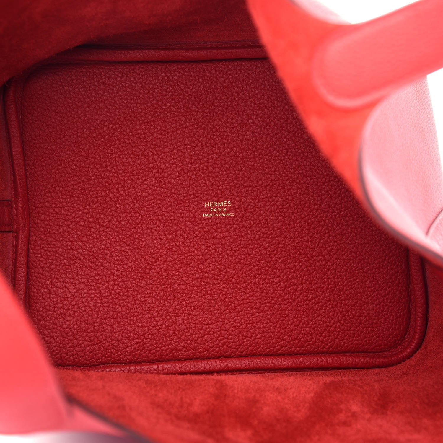 Hermes Taurillon Clemence Picotin Lock 22 MM Rouge De Coeur 5 of 9