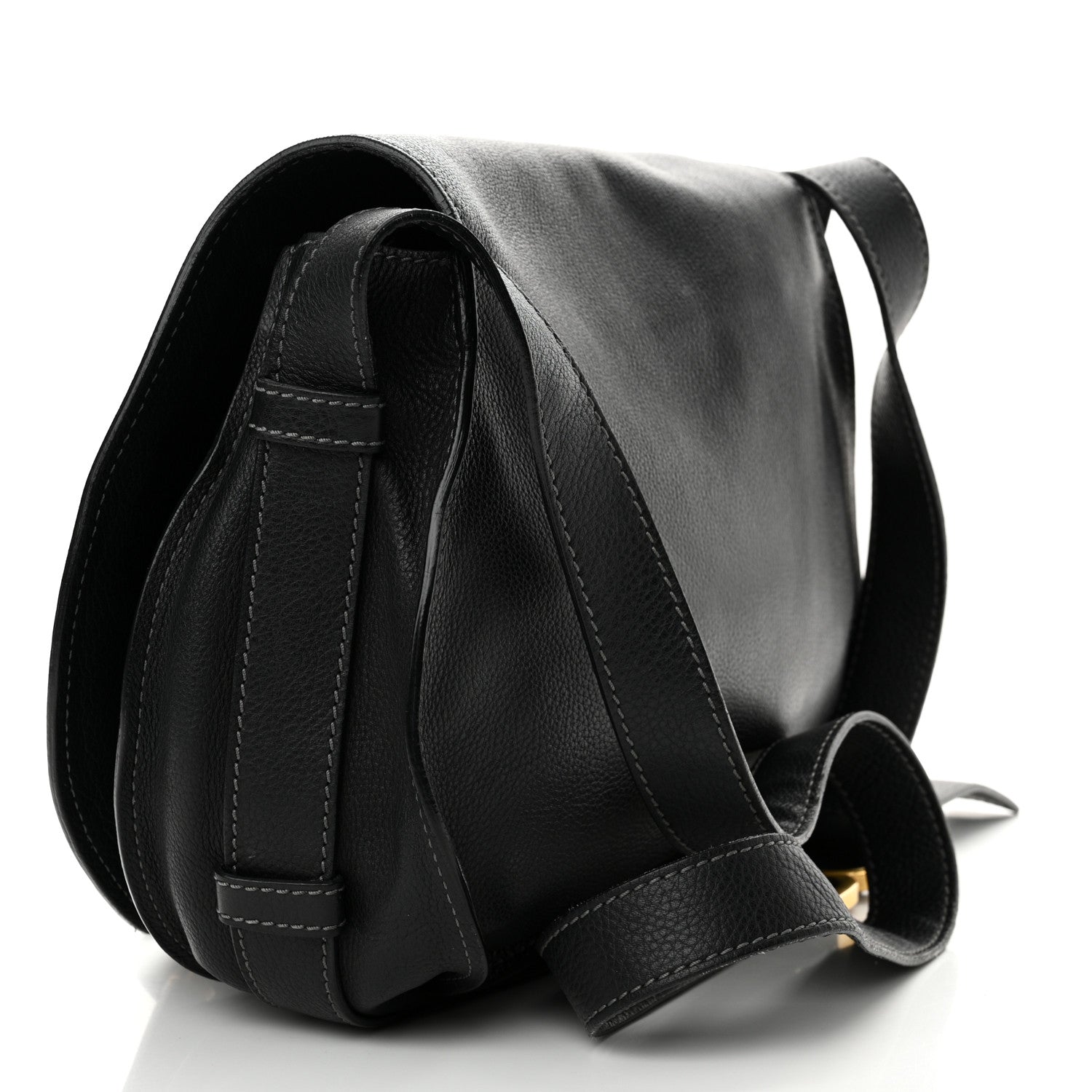 Chloe Calfskin Medium Marcie Round Crossbody Bag Black 3 of 19