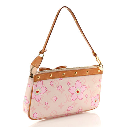 Louis Vuitton LOUIS VUITTON Monogram Cherry Blossom Pochette Accessories Pink 3 of 9