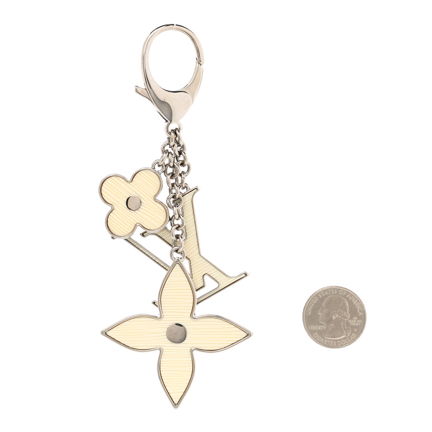Fleur d Epi Bag Charm Ivory