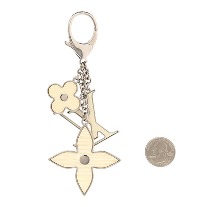 Louis Vuitton Fleur d Epi Bag Charm Ivory 3 of 5