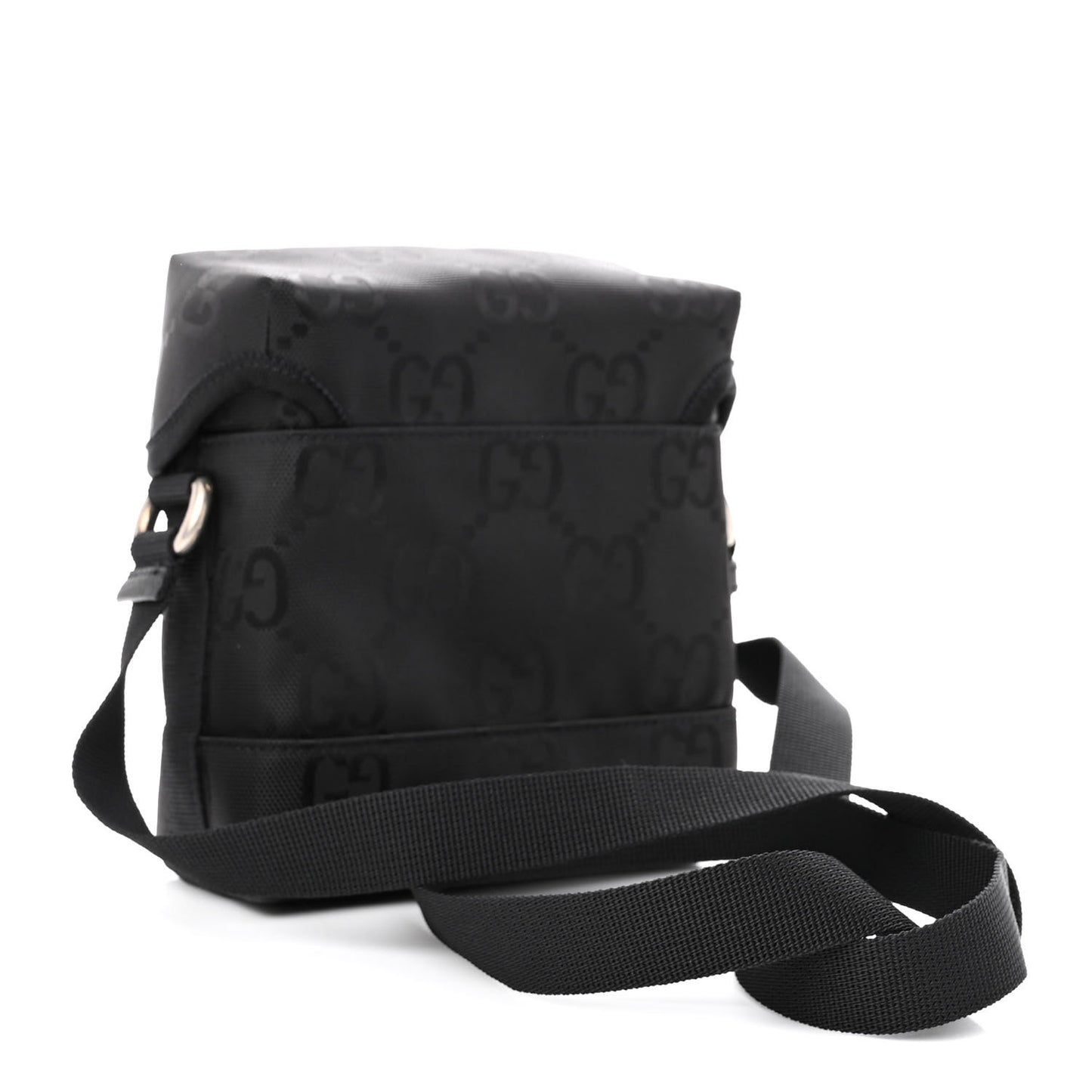 Econyl Nylon Monogram Off The Grid Messenger Bag Black