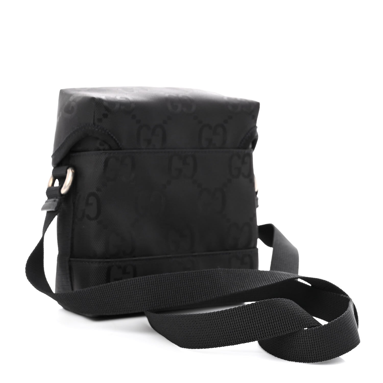 Gucci Econyl Nylon Monogram Off The Grid Messenger Bag Black 3 of 10