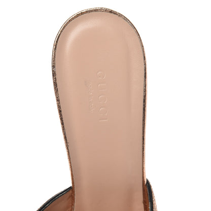 Gucci Galassia GG Marmont Fringe 75mm Slide Sandals 40.5 Salmone 6 of 8