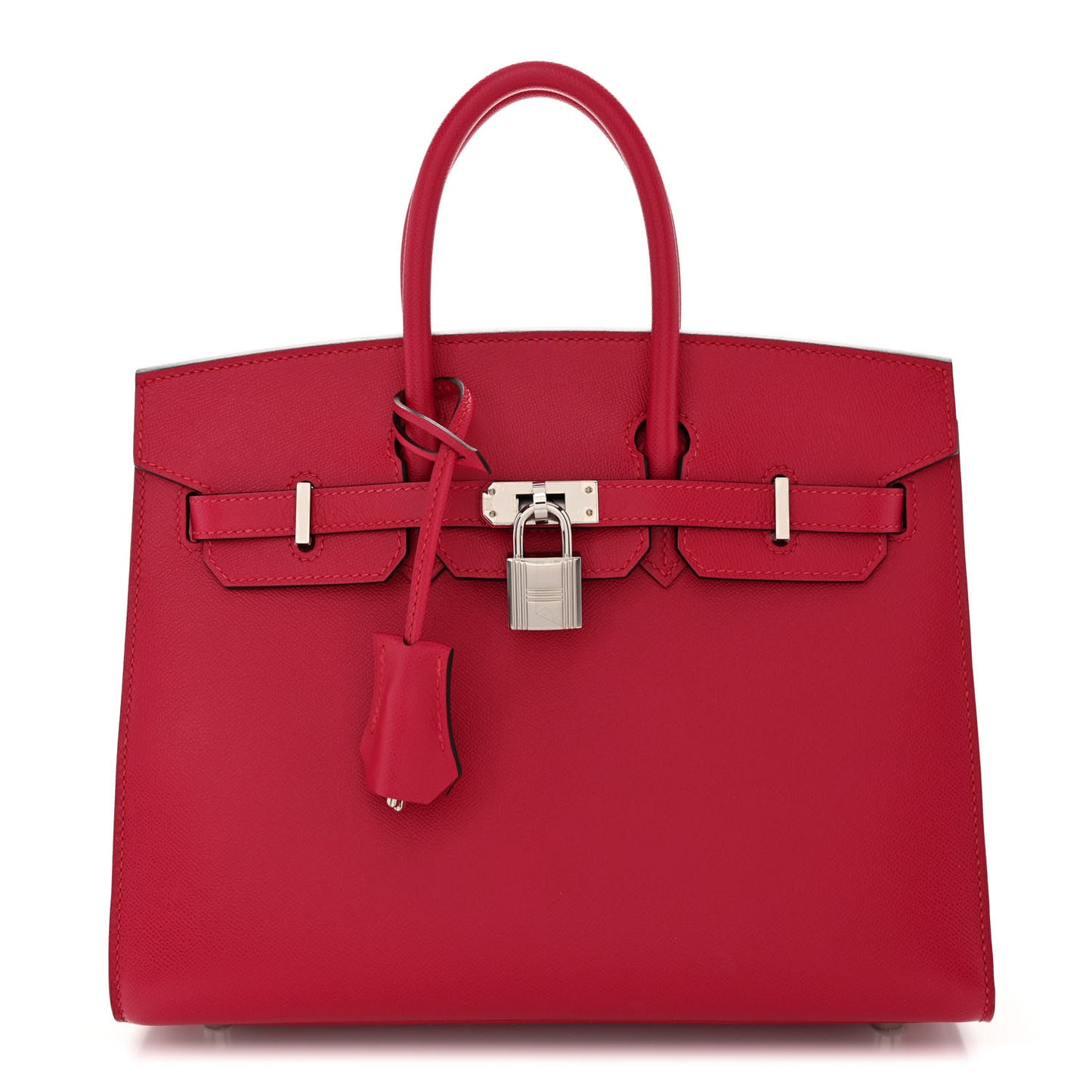 Madame Calfskin Birkin Sellier 25 Framboise