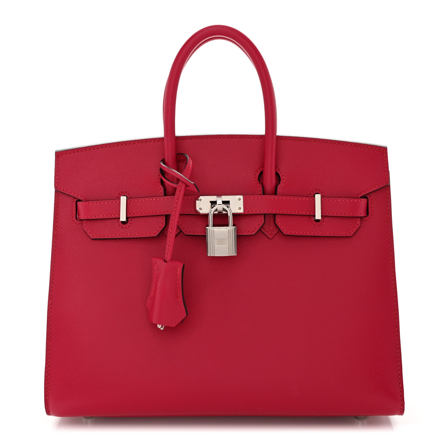 Hermes Madame Calfskin Birkin Sellier 25 Framboise 1 of 13