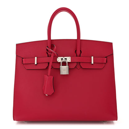 Hermes Madame Calfskin Birkin Sellier 25 Framboise 1 of 13