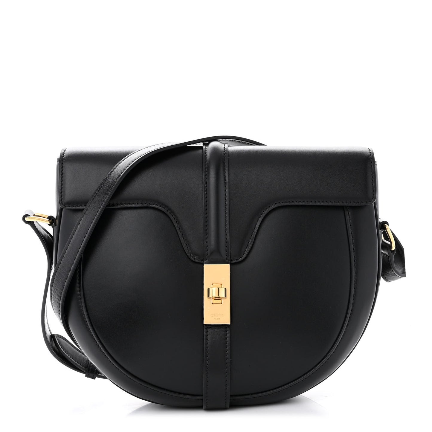 Satinated Calfskin Medium Besace 16 Black