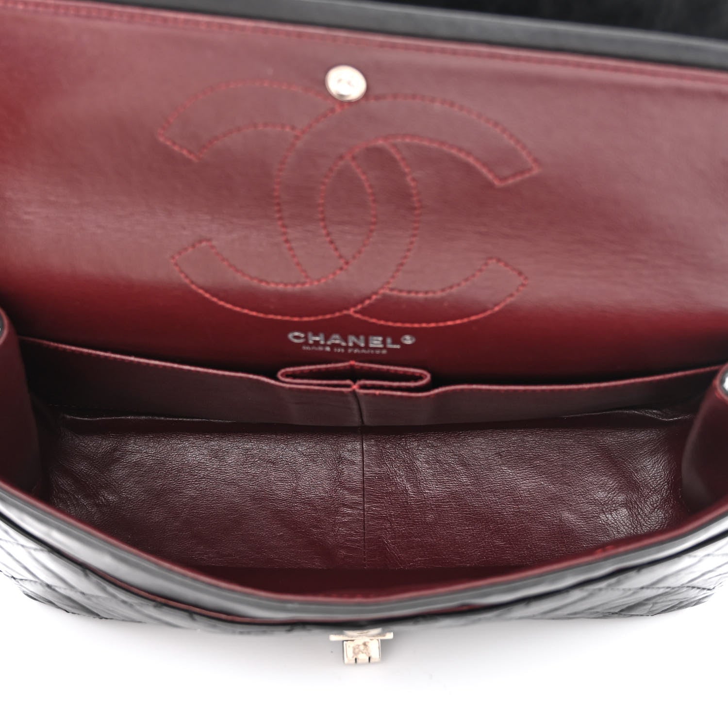Chanel Aged Calfskin Quilted 2.55 Reissue 226 Flap Black 5 of 10