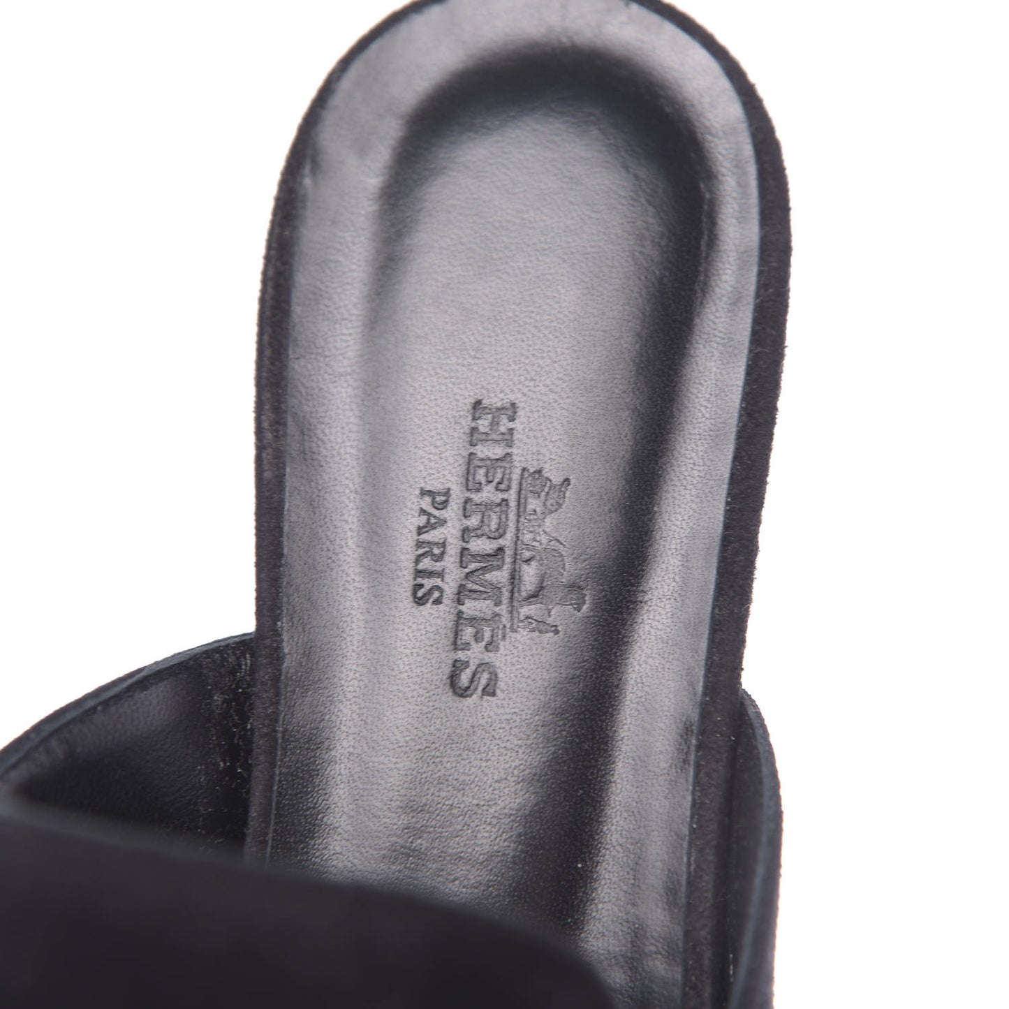 Velvet Goatskin Beauty Mules 37 Black