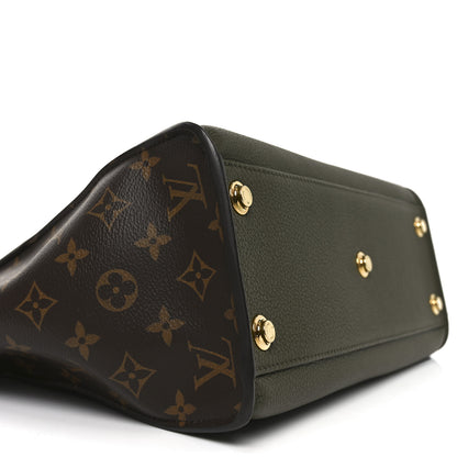Louis Vuitton Calfskin Monogram On My Side MM Laurier Green Toffee Latte Beige 8 of 9