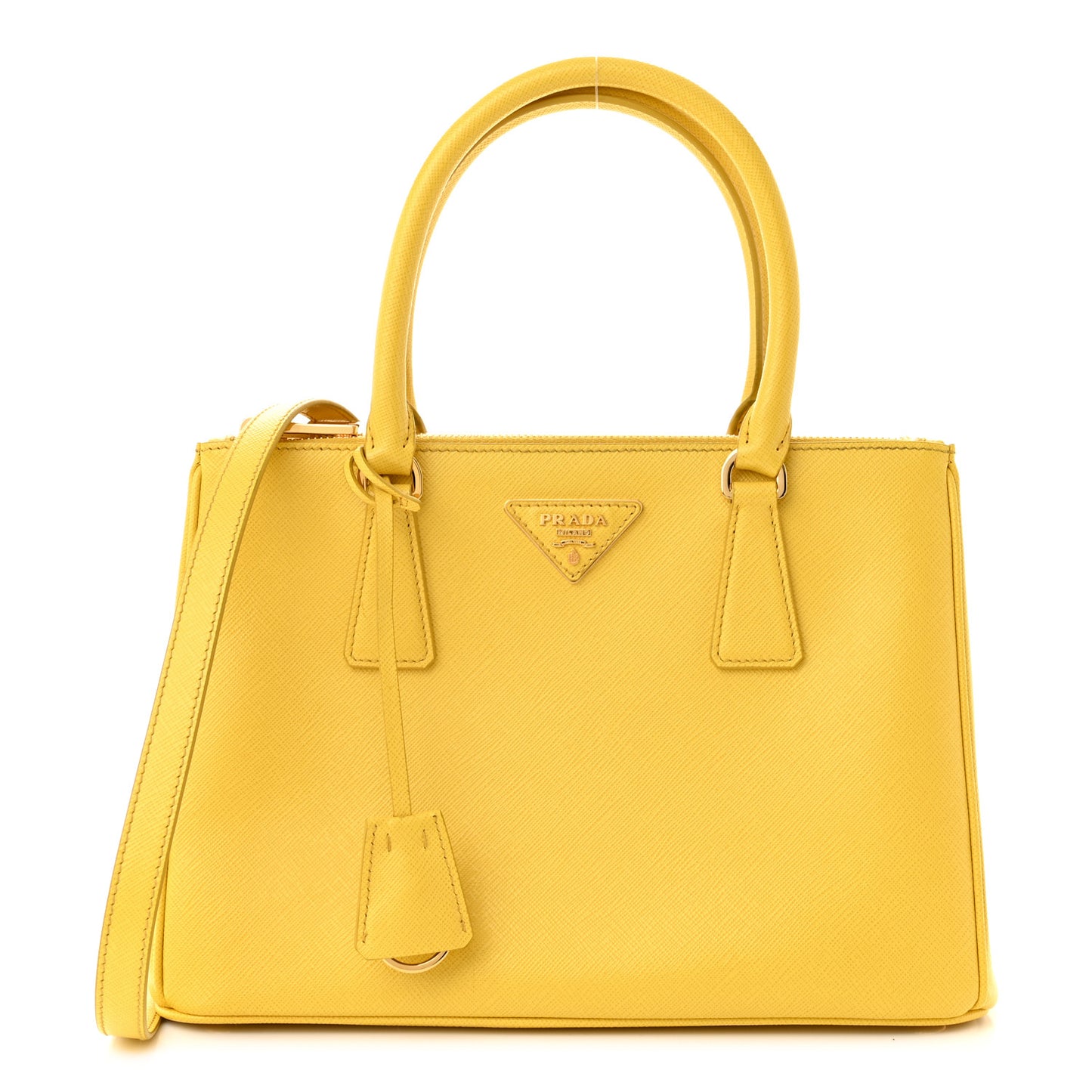 Saffiano Small Galleria Double Zip Tote Soleil