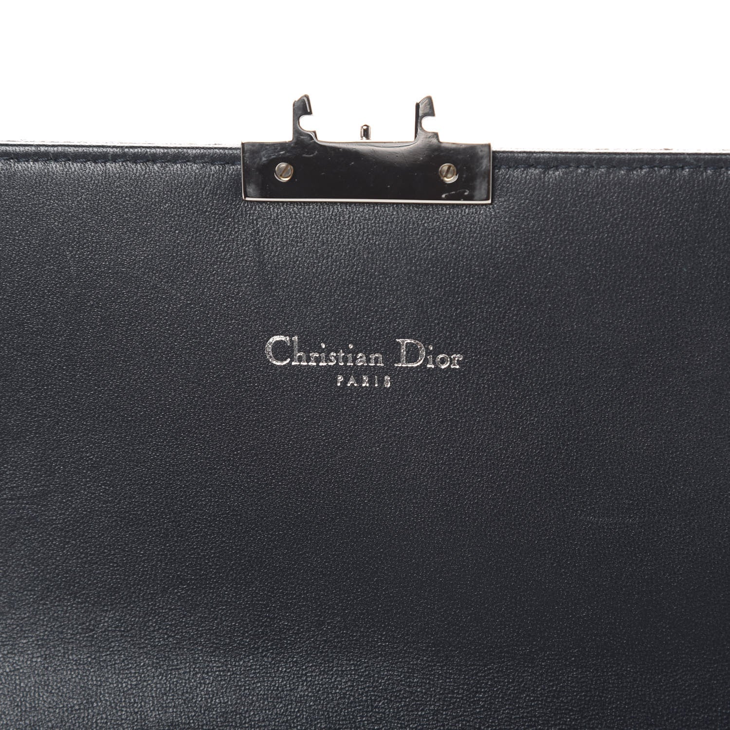 Christian Dior Metallic Brushed Calfskin Miss Dior Promenade Pouch Gunmetal 6 of 21