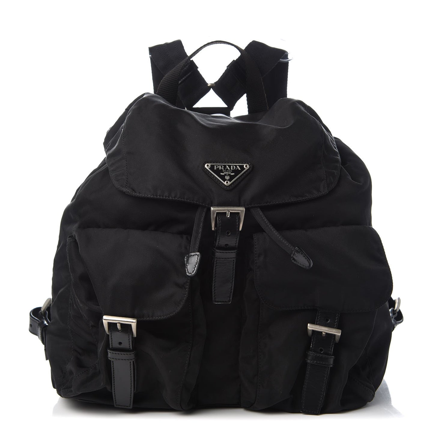 Nylon Vela Medium Backpack Black