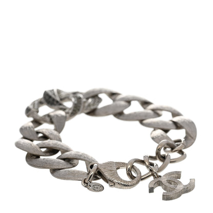 Chanel Crystal CC Chain Link Bracelet Grey 3 of 4