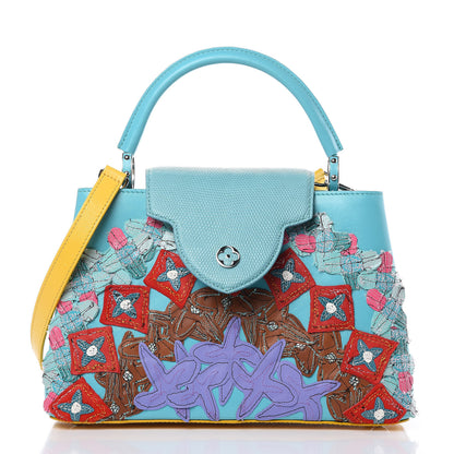 Louis Vuitton Calfskin Lizard Artycapucines Tschabalala Self PM Multicolor 3 of 17