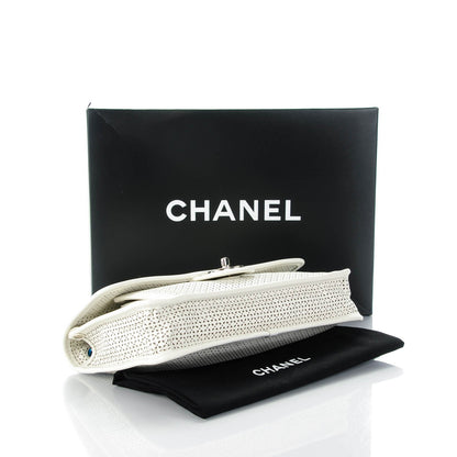 Chanel Perforated Calfskin Large Dubai Up In The Air Flap White 4 of 8