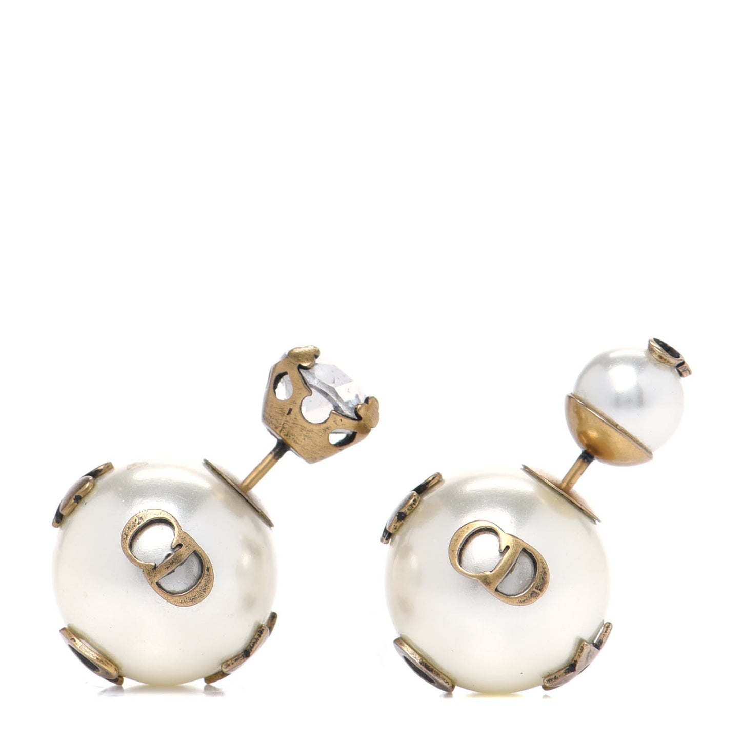 Mise En Dior Tribal Crystal Charm Earrings
