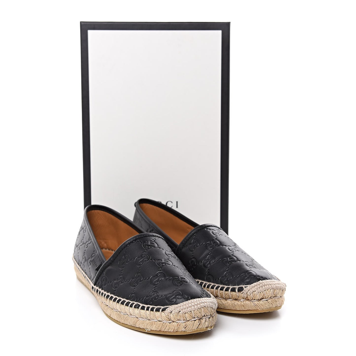 Guccissima Signature Espadrilles 40 Black