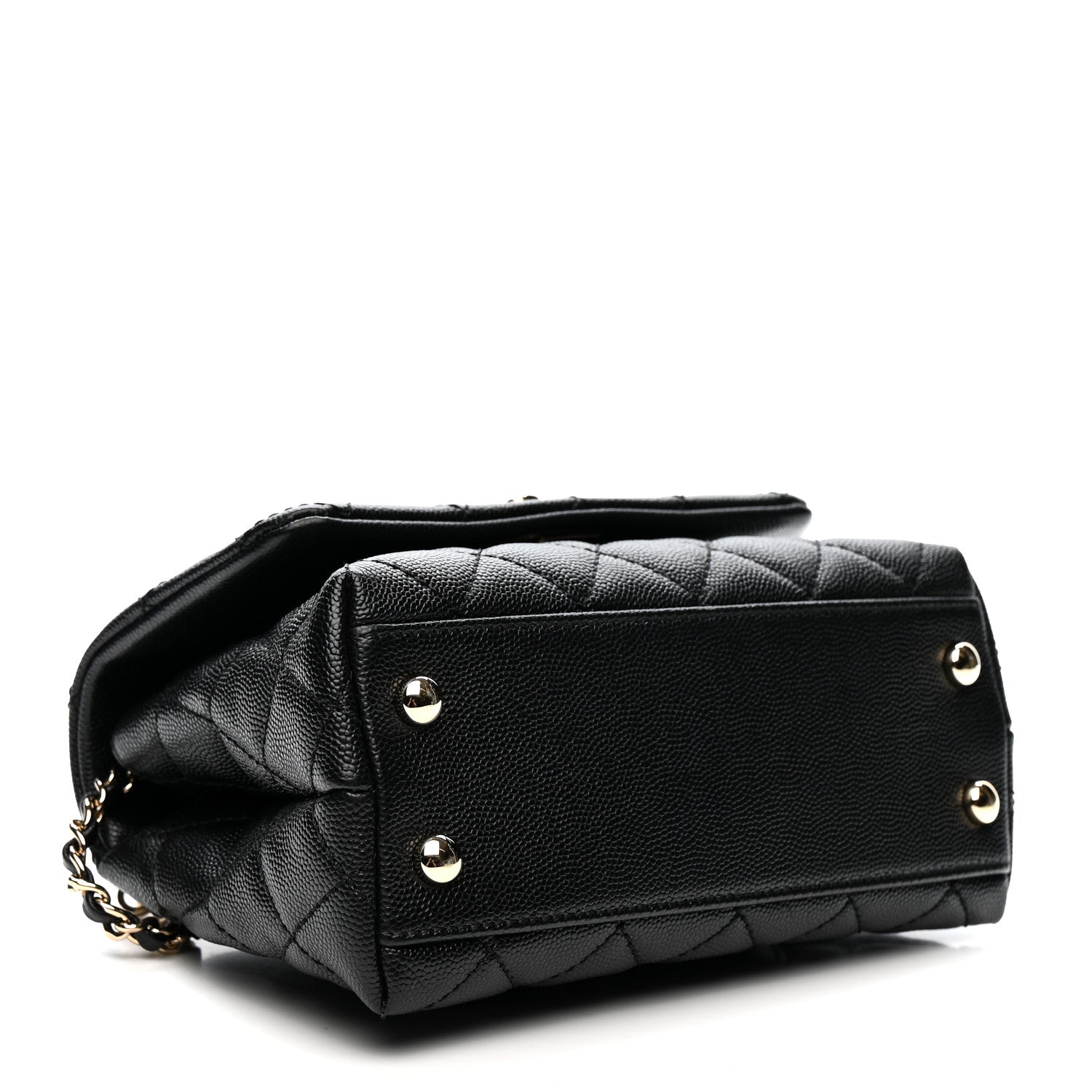 Chanel Caviar Quilted Extra Mini Coco Handle Flap Black 4 of 11