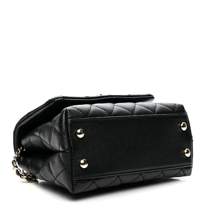 Chanel Caviar Quilted Extra Mini Coco Handle Flap Black 4 of 11
