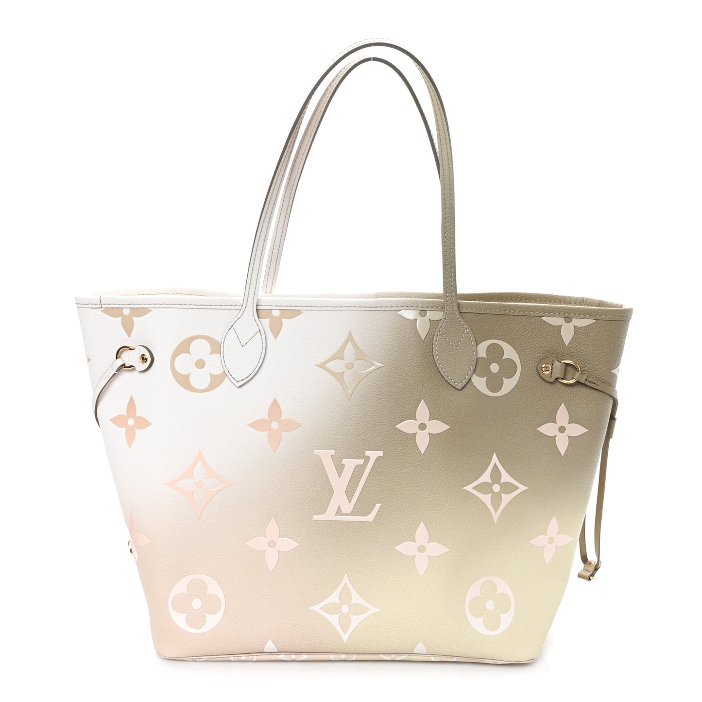 Monogram Giant Spring In The City Neverfull MM Sunset Kaki