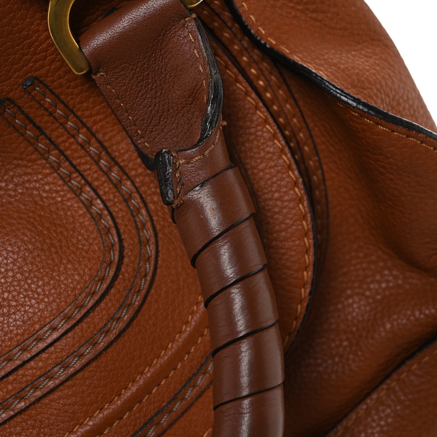 Chloe Calfskin Medium Marcie Satchel Tan 12 of 13