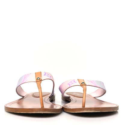 Louis Vuitton Monogram Sunny Flat Thong Sandals 40 Rose Clair Pink 3 of 10