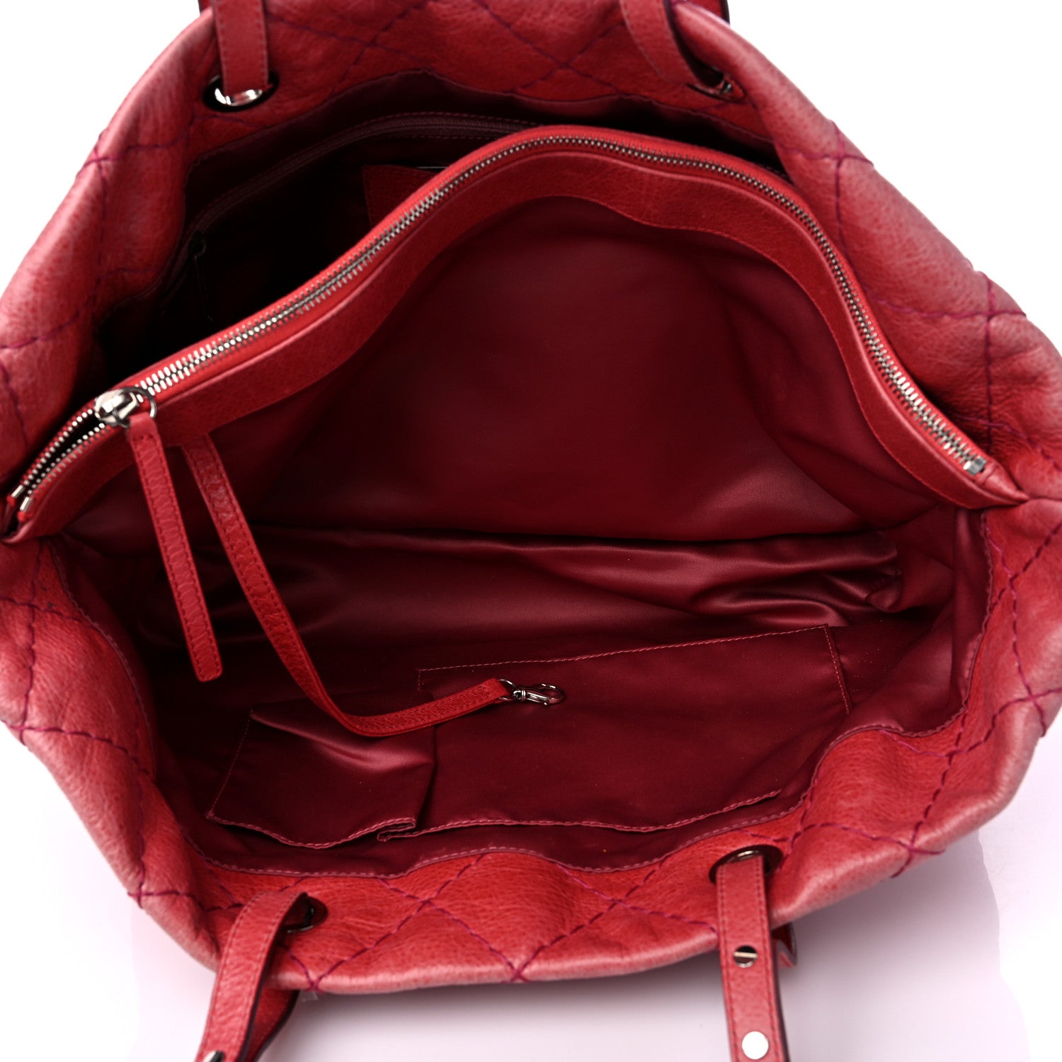 Chanel Glazed Calfskin Large On The Road Tote Pink 6 of 16