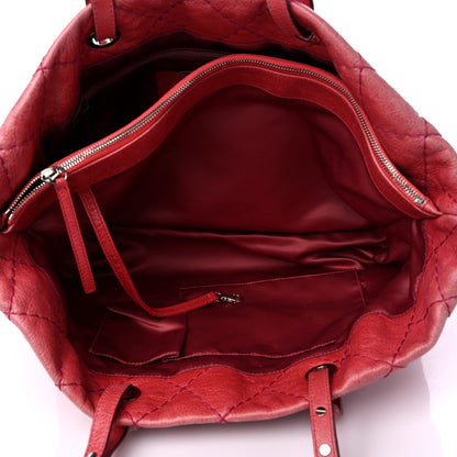Chanel Glazed Calfskin Large On The Road Tote Pink 6 of 16