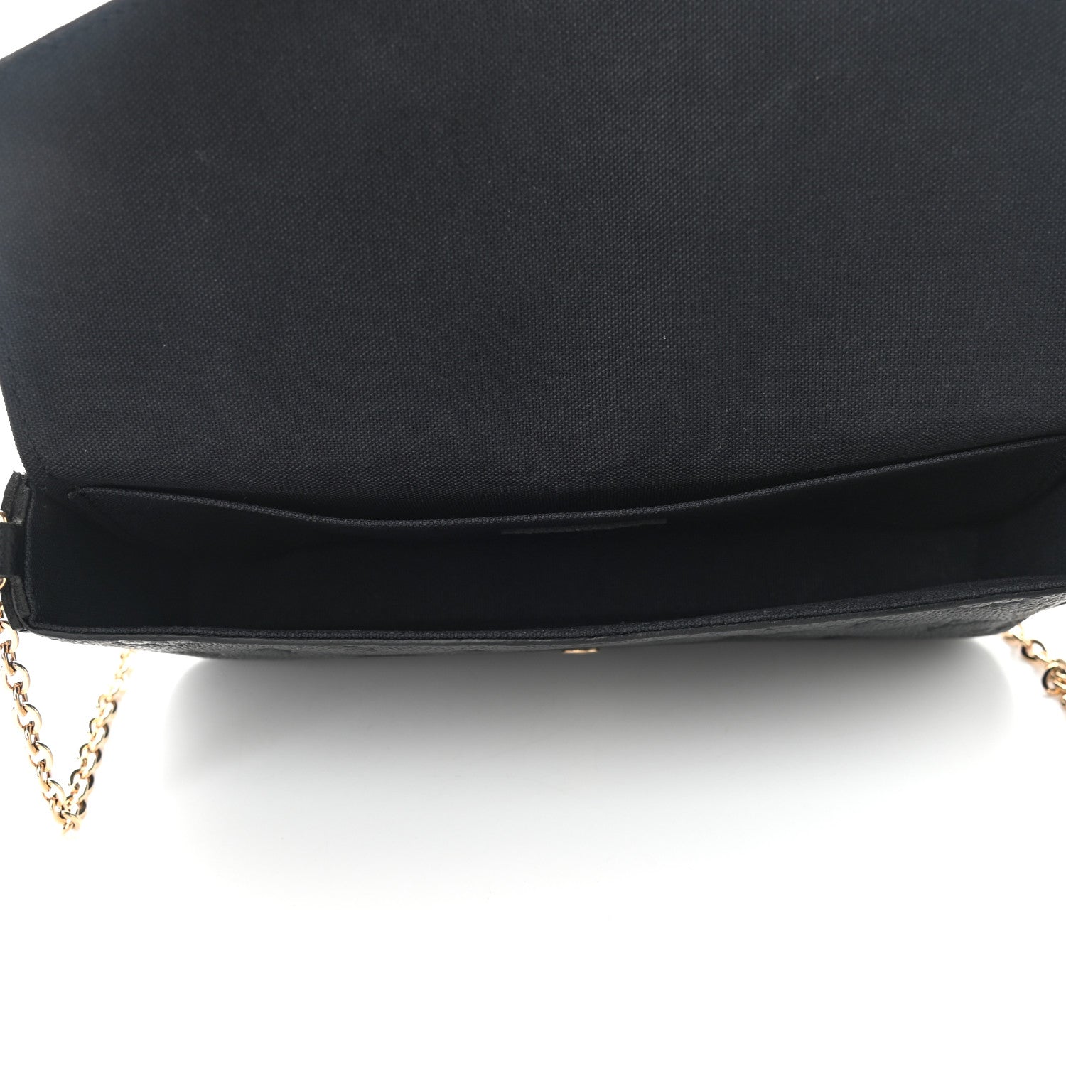 Louis Vuitton Empreinte Pochette Felicie Chain Wallet Black 6 of 9