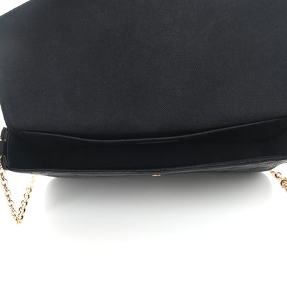 Louis Vuitton Empreinte Pochette Felicie Chain Wallet Black 6 of 9