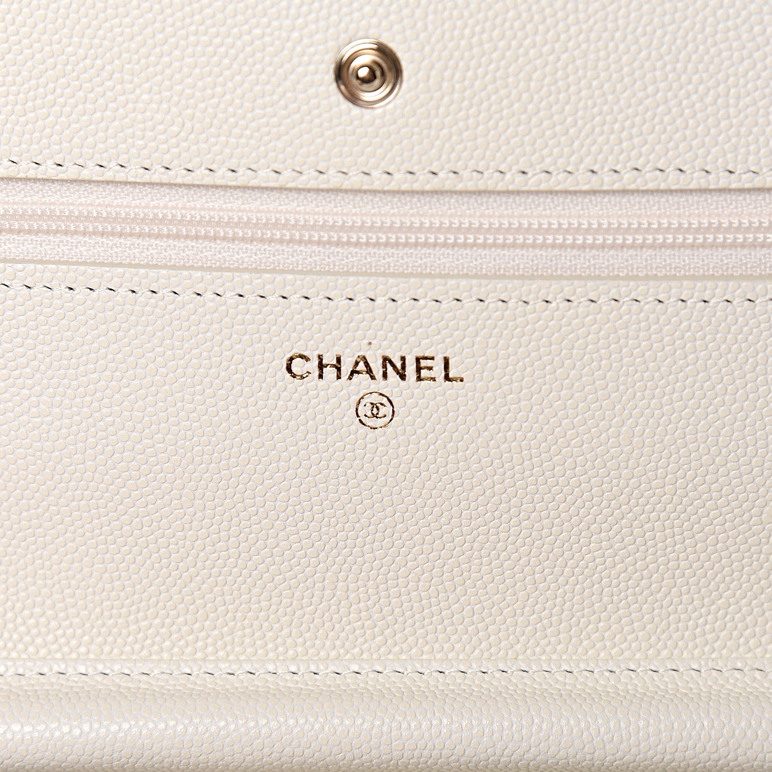 Chanel Caviar Quilted Wallet On Chain WOC White 6 of 14