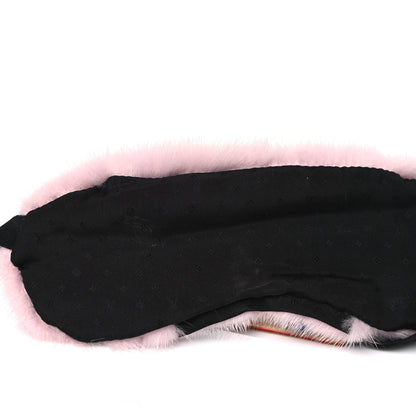 Louis Vuitton Monogram Mink Fur Sleep Mask Light Pink 3 of 5