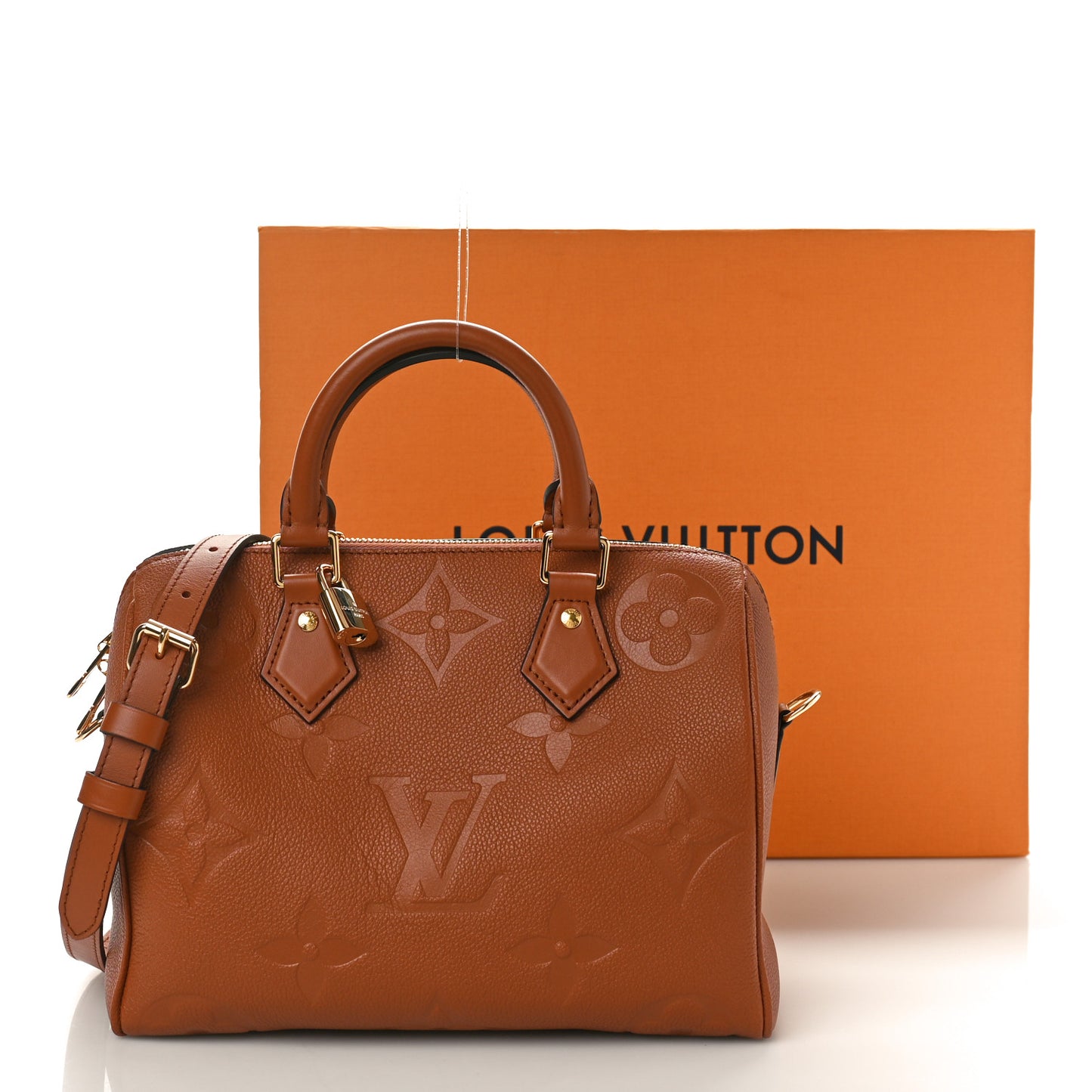 Empreinte Monogram Giant Speedy Bandouliere 25 Cognac
