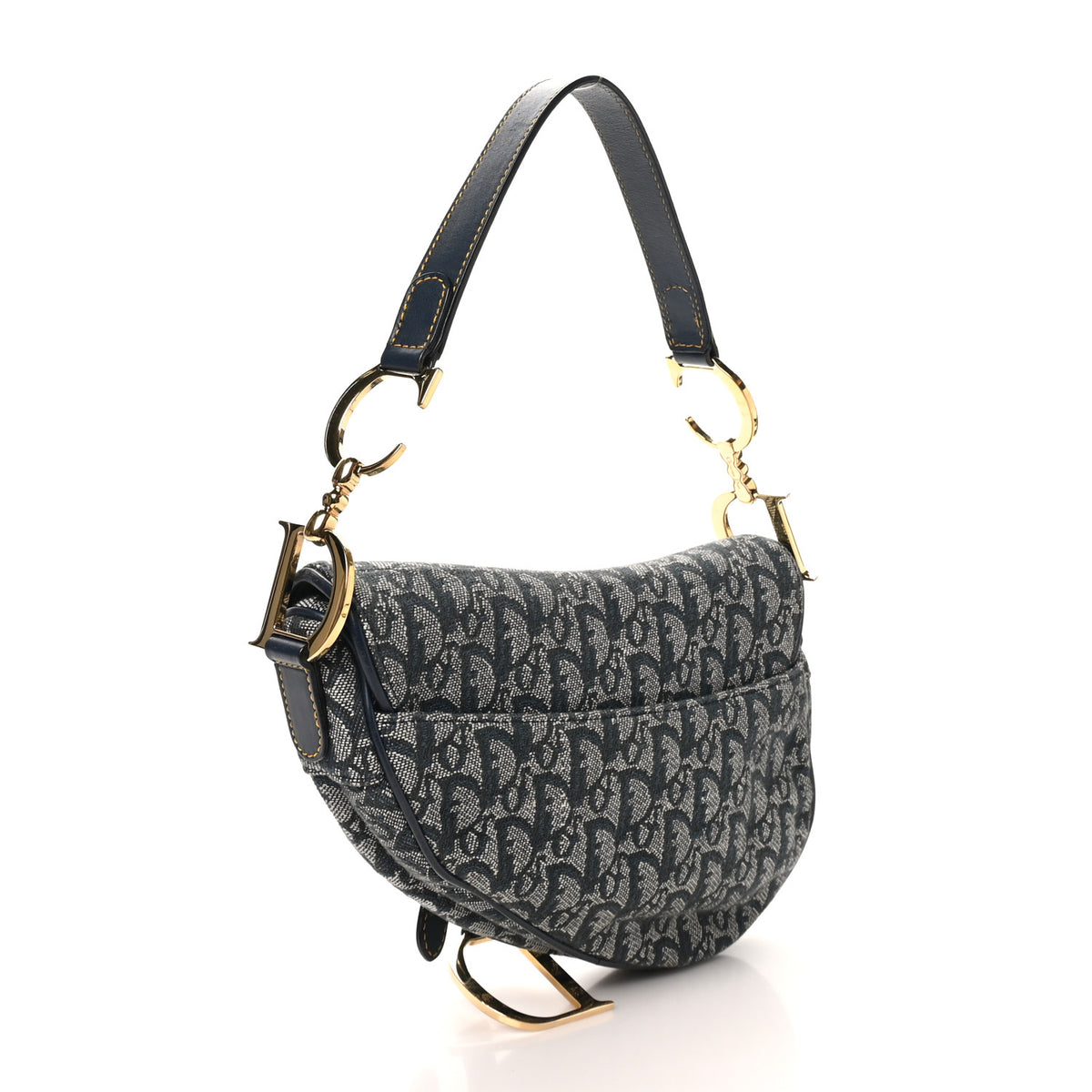 Monogram Saddle Bag Blue
