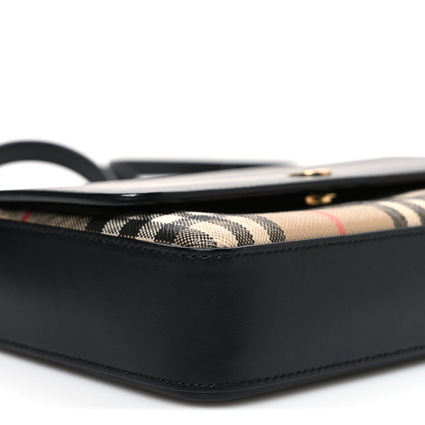 Calfskin Mini Vintage Check Note Bag Black