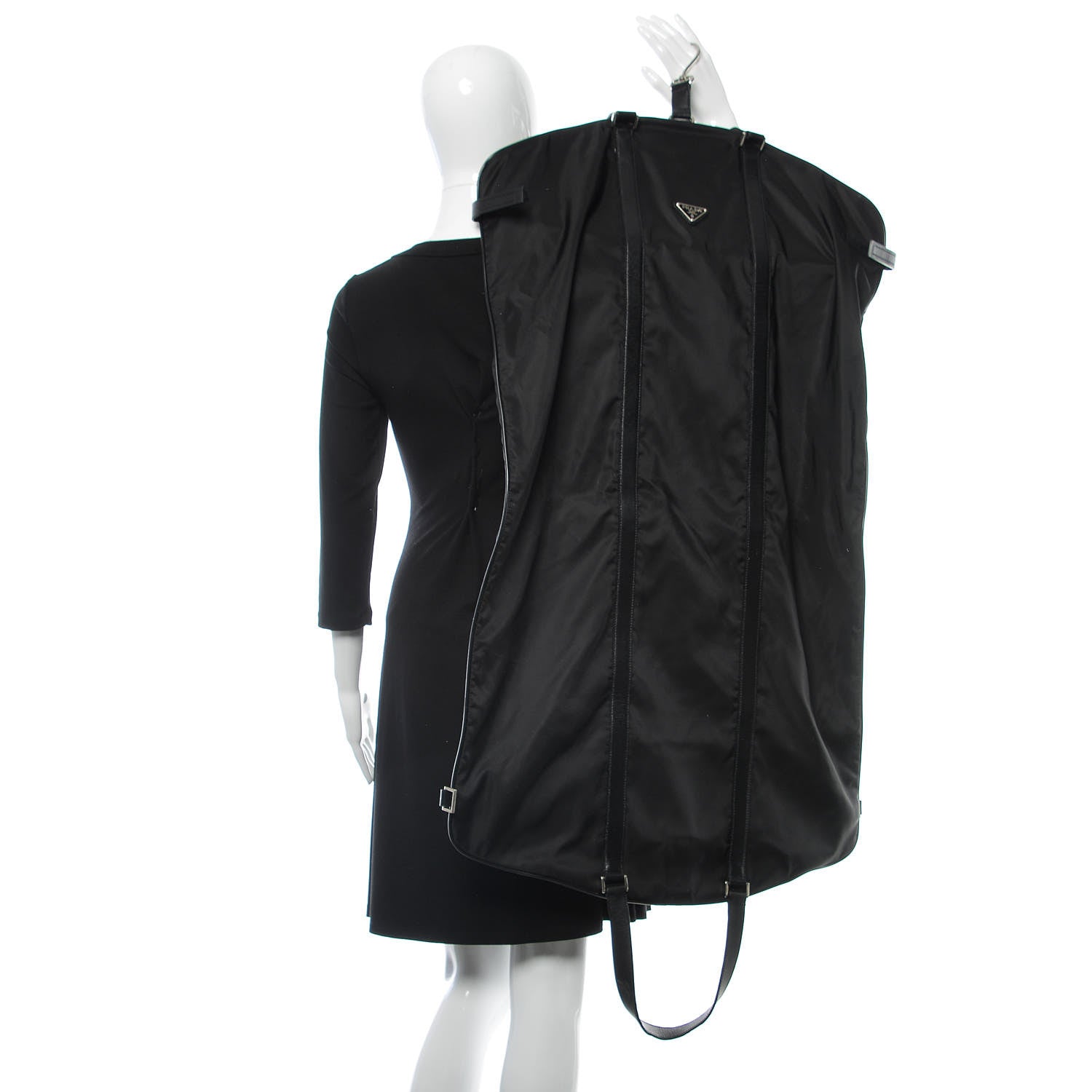 Prada Tessuto Nylon Viaggio Garment Bag Black 3 of 10