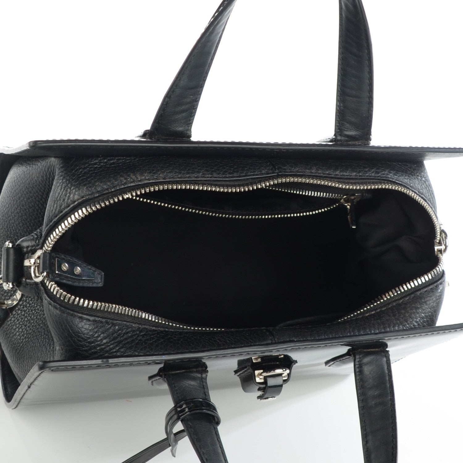 Alexander Wang Patent Calfskin Mini Pelican Satchel Black 5 of 6